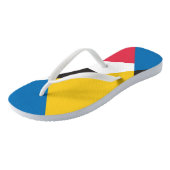 幾何カラフルパターン ビーチサンダル (アングル)