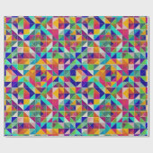 幾何カラフルパターン ラッピングペーパー (フラット)