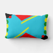 幾何カラフルパターン ランバークッション (裏面)