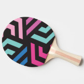 幾何カラフルパターン 卓球ラケット (横)