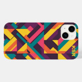幾何カラフルパターン Case-Mate iPhoneケース (裏面 (横))