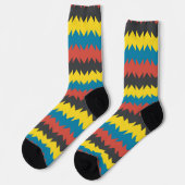 幾何カラフルビーチサンダル ソックス (左)