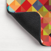 幾何カラフルファインアート マウスパッド (コーナー)