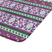 幾何カラフルフォークアートデザイン(花あり) カッティングボード (角)