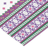 幾何カラフルフォークアートデザイン(花あり) ショートテーブルランナー (コーナー)