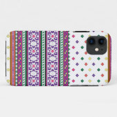 幾何カラフルフォークアートデザイン(花あり) Case-Mate iPhoneケース (裏面(横))