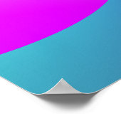 幾何カラフルフラクタル抽象芸術ポスター ポスター (角)