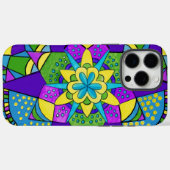 幾何カラフルフローラ Case-Mate iPhoneケース (裏面 (横))