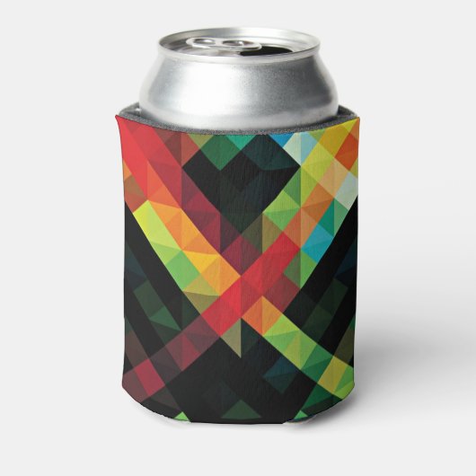 幾何カラフルモザイク模様 缶クーラー (缶裏面)