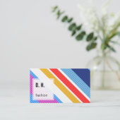 幾何カラフルモダンデザイン 名刺 (スタンド正面)