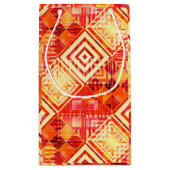 幾何カラフルモダンフェスティバルデザイン スモールペーパーバッグ (裏面)