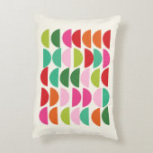 幾何カラフルモダン図形のシンプルパターン アクセントクッション (裏面(縦))