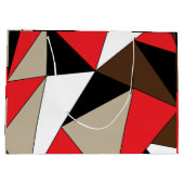 幾何カラフルモダン図形 ラージペーパーバッグ (裏面)