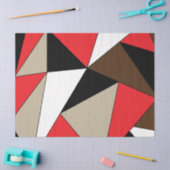 幾何カラフルモダン図形 薄葉紙 (クラフト)