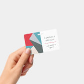 幾何カラフルモダン実在領 バッジ (手持ち)