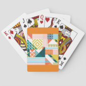幾何カラフルモダン抽象芸術パターン トランプ (裏面)