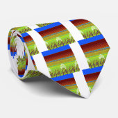 幾何カラフルモチーフプリント ネクタイ (ロール)