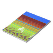 幾何カラフルモチーフプリント ノートパッド (回転)