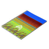 幾何カラフルモチーフプリント ノートブック (左側)