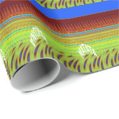 幾何カラフルモチーフプリント ラッピングペーパー (ロールコーナー)