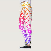 幾何カラフルレギンス レギンス (左)