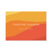 幾何カラフルレトロサニーオレンジストライプ色