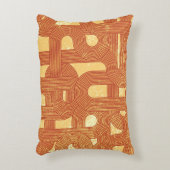 幾何カラフルヴィンテージ抽象芸術。 アクセントクッション (正面(垂直))