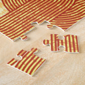 幾何カラフルヴィンテージ抽象芸術。 ジグソーパズル (側面)