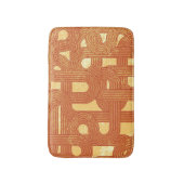 幾何カラフルヴィンテージ抽象芸術。 バスマット (正面縦)