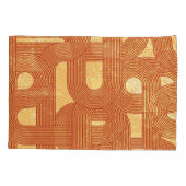 幾何カラフルヴィンテージ抽象芸術。 枕カバー (裏面)