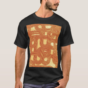 幾何カラフルヴィンテージ抽象芸術。 Tシャツ