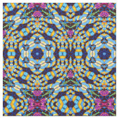 幾何カラフル万華鏡のように千変万化するパターン織物 ファブリック (クローズアップ)