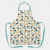 幾何カラフル円パターン世紀中頃 エプロン (正面)