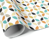幾何カラフル円ミッドセンチュリーパターン ラッピングペーパー (ロールコーナー)