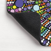 幾何カラフル円 マウスパッド (コーナー)