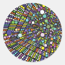 幾何カラフル円