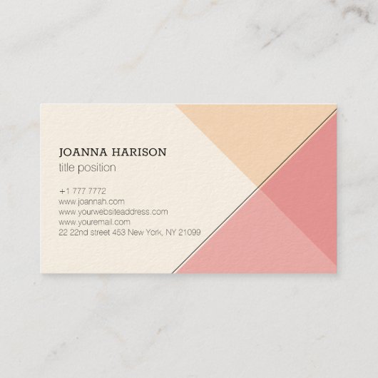 幾何カラフル名刺 名刺 (裏面)