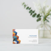 幾何カラフル名刺 名刺 (スタンド正面)