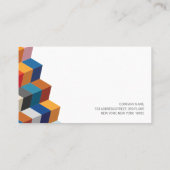 幾何カラフル名刺 名刺 (裏面)