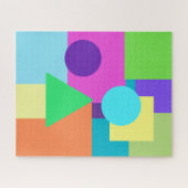 幾何カラフル図形パズル ジグソーパズル (横)