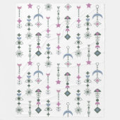 幾何カラフル図形パターン22 フリースブランケット (正面)