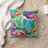 幾何カラフル図形パターン26 クッション (ブランケット)