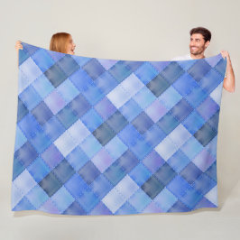 幾何カラフル図形パターン41 フリースブランケット