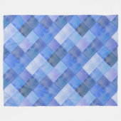 幾何カラフル図形パターン41 フリースブランケット (正面(横))