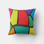 幾何カラフル図形 クッション (裏面)