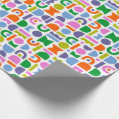 幾何カラフル図形 ラッピングペーパー (角)