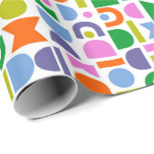 幾何カラフル図形 ラッピングペーパー (ロールコーナー)