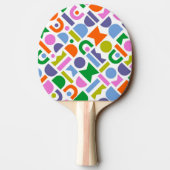 幾何カラフル図形 卓球ラケット (裏面)