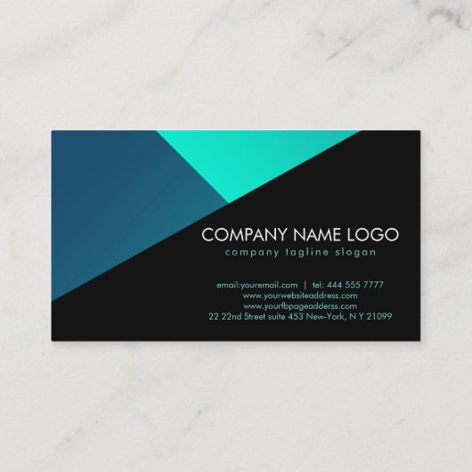 幾何カラフル図形 名刺 (裏面)