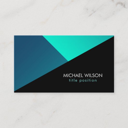 幾何カラフル図形 名刺 (正面)